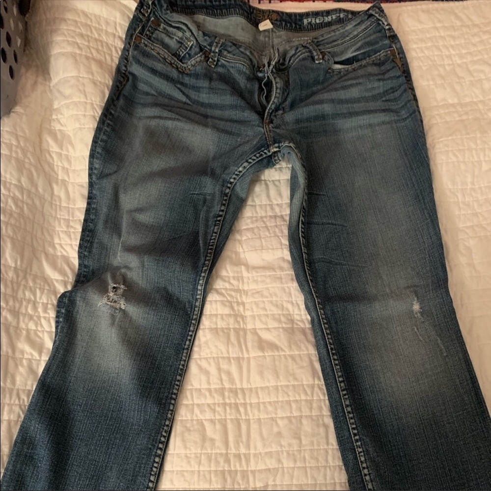 Silver pioneer jeans